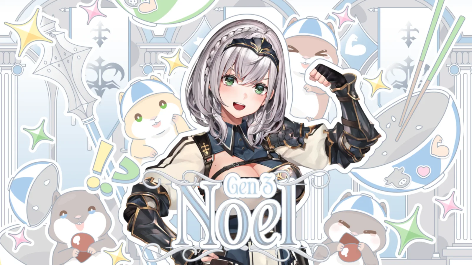 白銀ノエル『We are hololive!』の星3カードイラスト