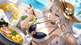 獅白ぼたん『一心不乱のちゅるタイム』のカードイラスト