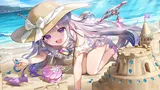 古石ビジュー『笑顔輝くSand castle』のカードイラスト